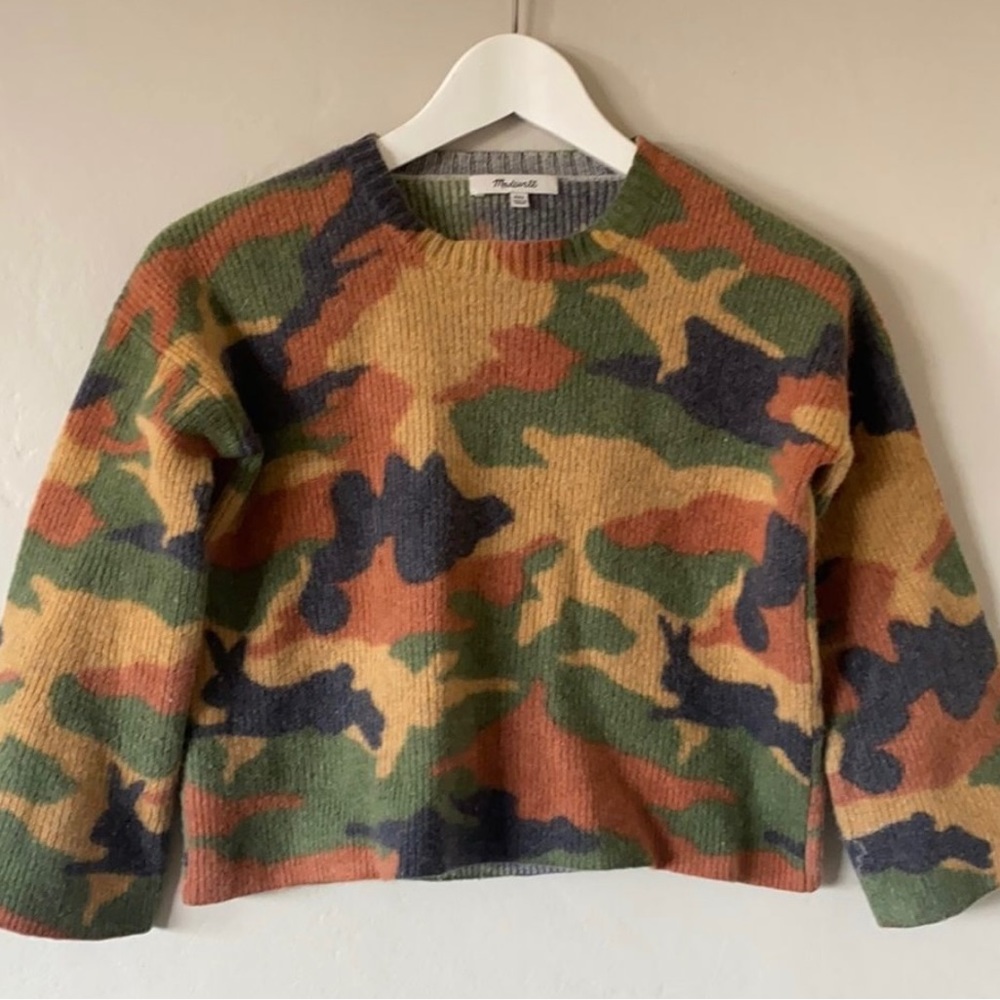 Madewell cropped wool sweater